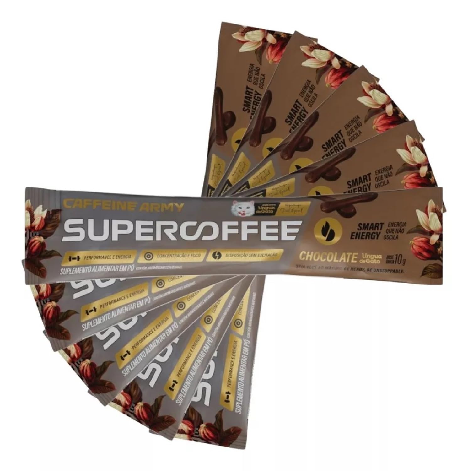 Supercoffee To Go Kit 08 Sachês de 10g(Beijinho,Chocolate Lingua
